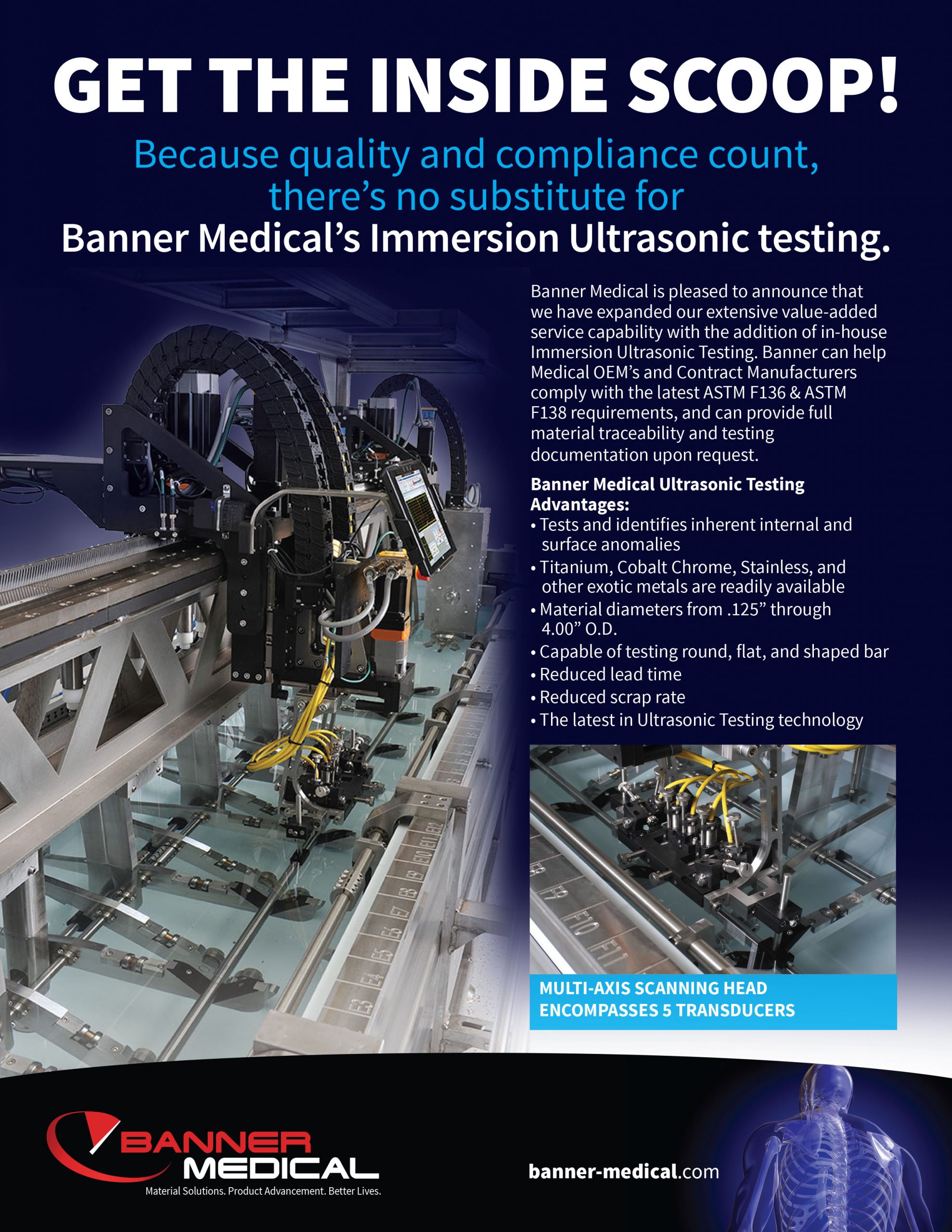 Banner Medical Ultrasonic Testing